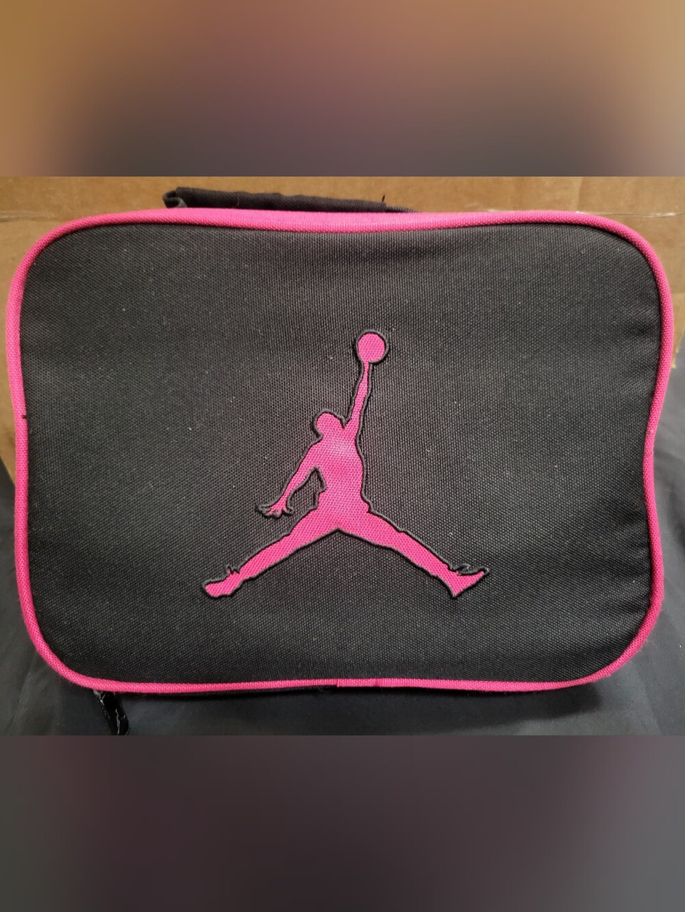 Jordan Jumpman Logo Black/Pink Lunch Bag